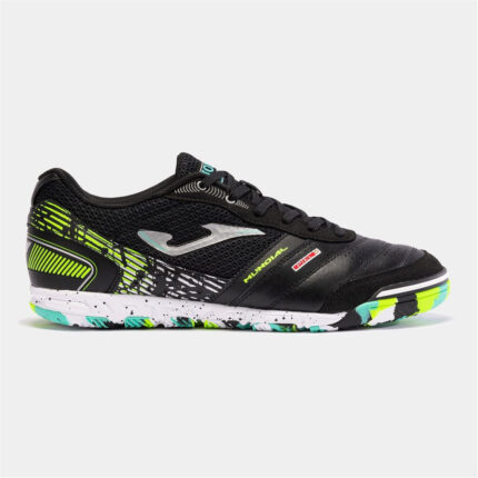 Joma Mundial Leather Indoor Football Boots – Black-Yellow