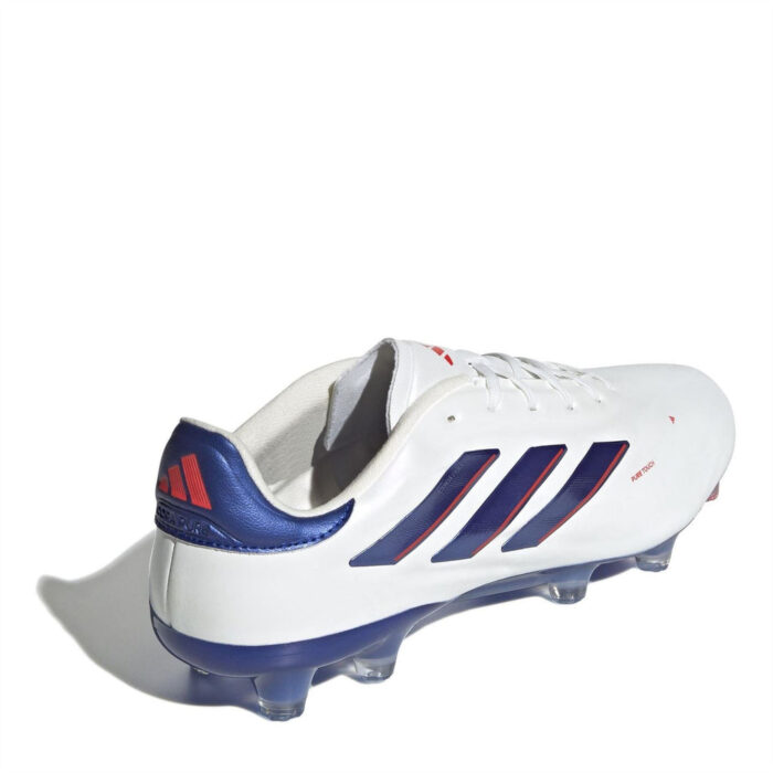 adidas Copa Pure Firm Ground Football Boots – White/Blue - Image 4