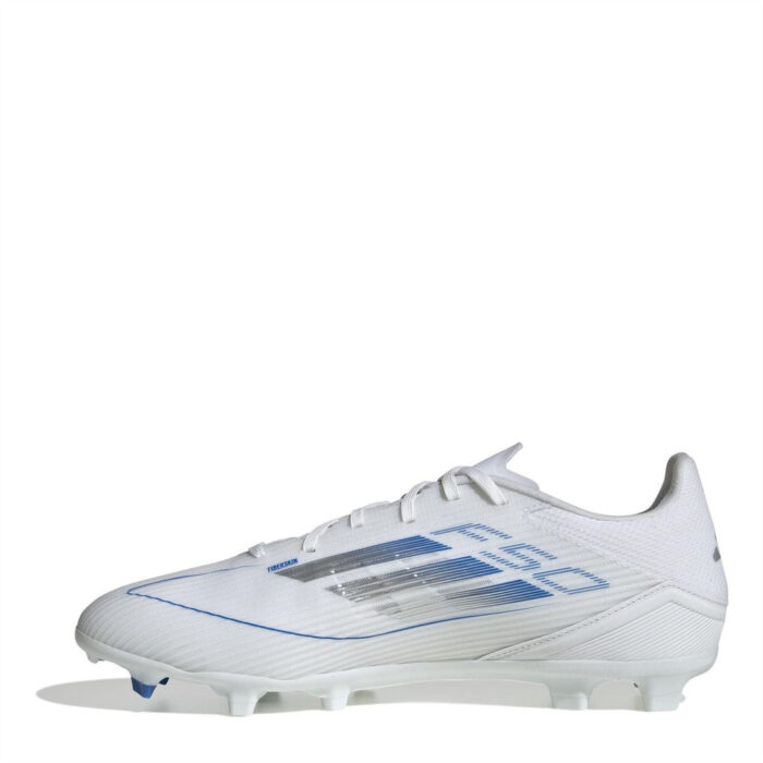 adidas Messi F50 Firm Ground Football Boots – White/Silver – view 8