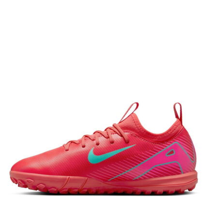 Nike Zoom Mercurial Vapor 16 Junior Turf Football Boots – Red/Green – view 2