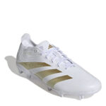 adidas Predator 24 Firm Ground Football Boots – White/Gold/Bge – view 3