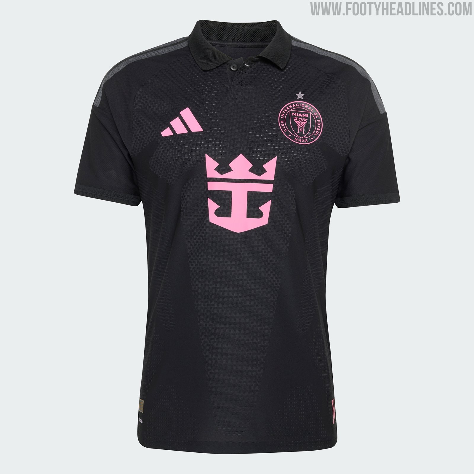 Inter Miami 2026 away kit — the black Presagio shirt Casemiro will wear as the club’s new No. 5