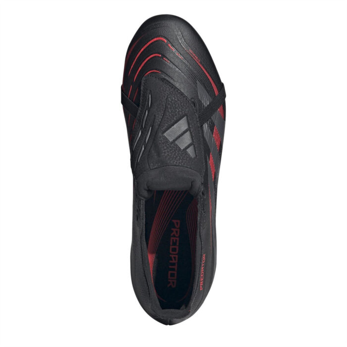 adidas Predator Firm Ground Football Boots – Black/Grey – view 5