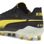 Puma King Firm Ground Football Boots – Blk/Wht/Yellow - Image 5