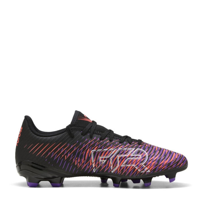 Puma Womens Future 8 Firm Ground Football Boots – Black/White/Red – view 4