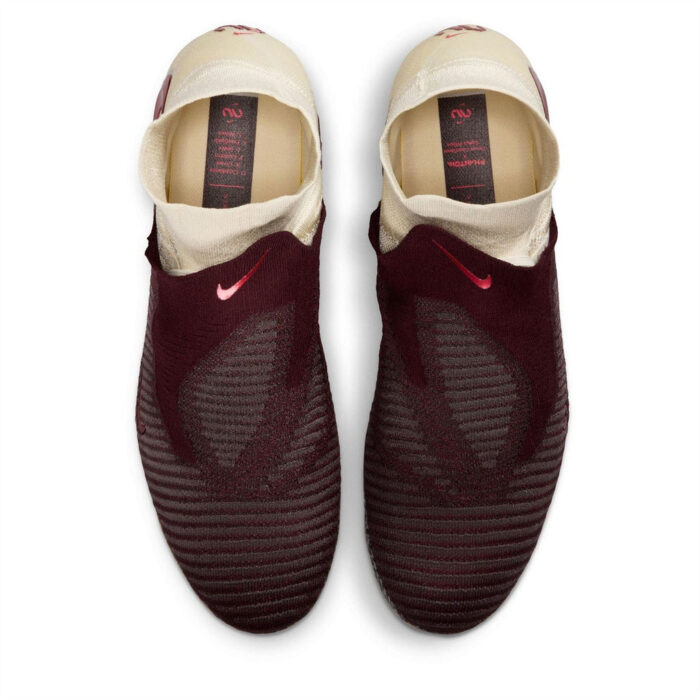 Nike Phantom 6 Low Firm Ground Football Boots – Burgundy-Print – view 6
