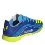 adidas F50 Messi Junior Turf Football Boots – Blue/Yellow – view 4