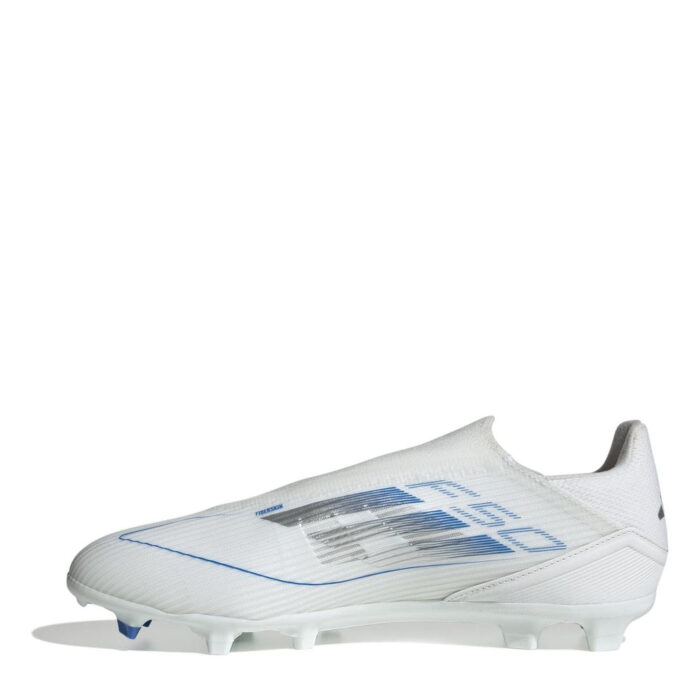adidas F50 Firm Ground Football Boots – White/Silver - Image 2