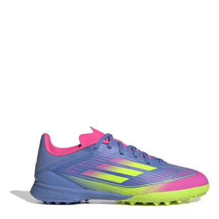 adidas F50 Junior Turf Football Boots – Blue/Lemon