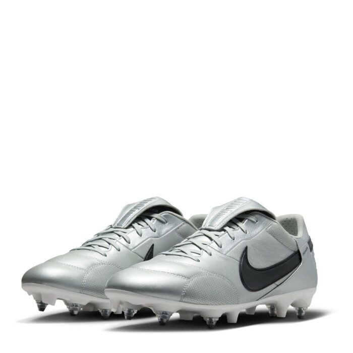 Nike Premier 3 Anti Clog Soft Ground Football Boots – Silver/Black – view 4