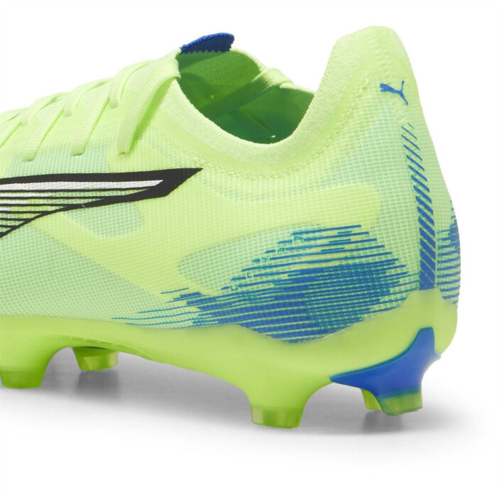Puma Ultra 5 Firm Ground Football Boots – Green/Wht/Blue – view 5