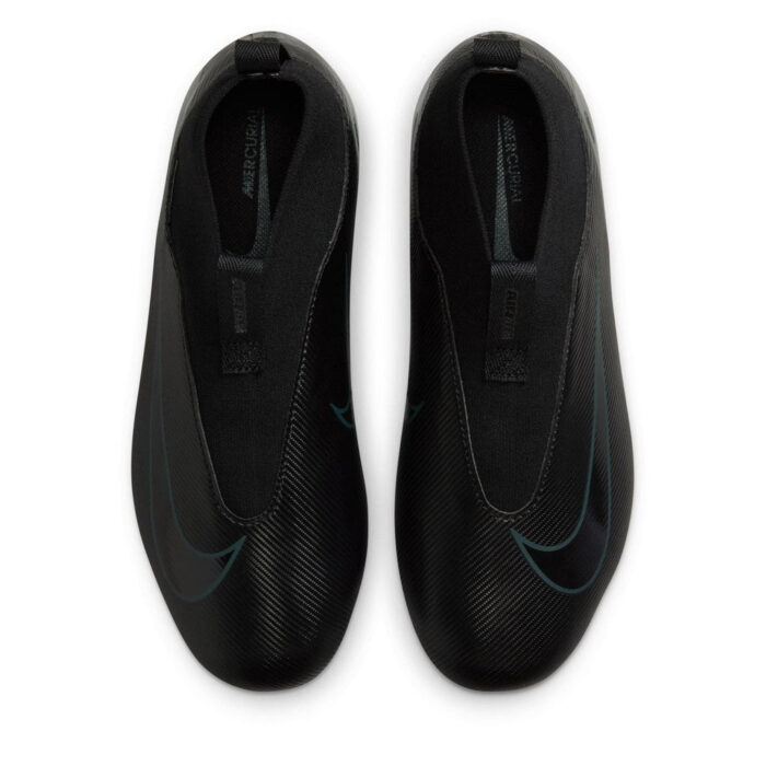 Nike Zoom Mercurial Superfly 10 Junior Firm Ground Football Boots – Black/Green – view 6