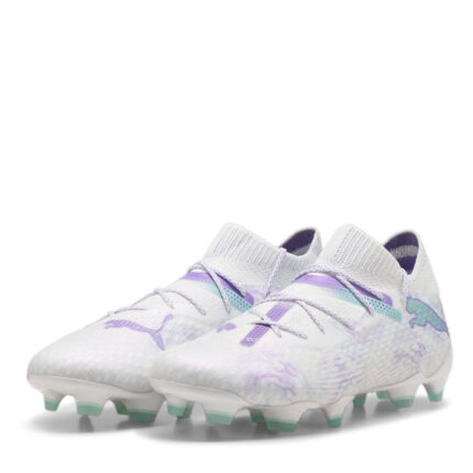 Puma Womens Future 7 Firm Ground Football Boots – Wht/Blk/Purple