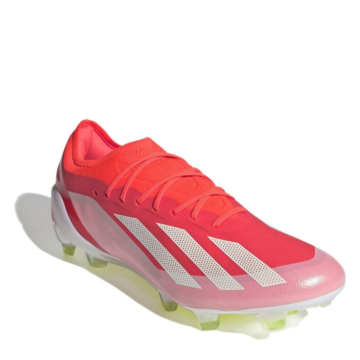 adidas X Crazyfast Firm Ground Football Boots – Red/Wht/Yellow – view 3