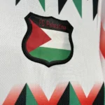 CD Palestino 2024/25 Hypepeace Joint Edition White Retro Jersey