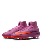 Nike Zoom Mercurial Superfly 10 Firm Ground Football Boots – Pink/Black – view 4
