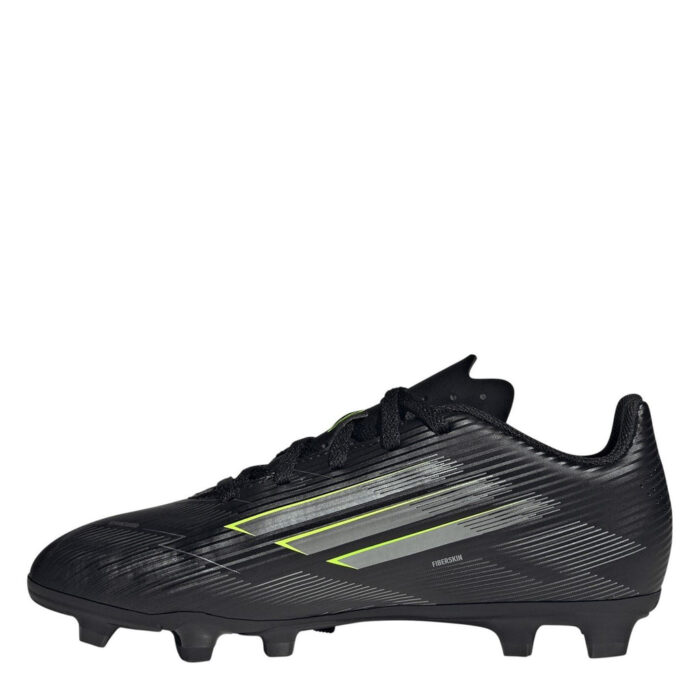 adidas F50 Messi Junior Firm Ground Football Boots – Black/Lemon – view 2