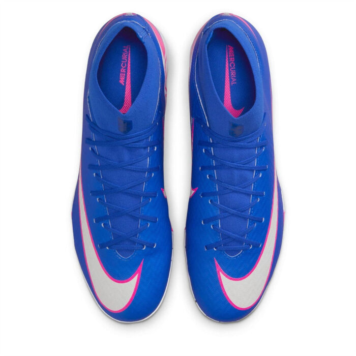 Nike Mercurial Superfly 10 Turf Football Boots – Blue/Wht/Pink – view 6