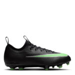Nike Junior Firm Ground Football Boots – Black/Green