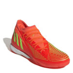 adidas Predator Edge .3 Unisex Indoor Football Boots – Red/Green/Blk – view 3