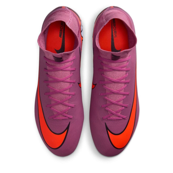 Nike Zoom Mercurial Superfly 10 Firm Ground Football Boots – Pink/Black – view 6