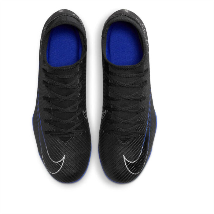 Nike Mercurial Superfly Firm Ground Football Boots – Black/Chrome – view 6