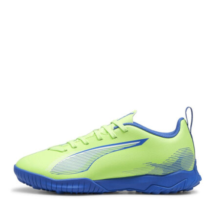 Puma Ultra 5 Junior Turf Football Boots – Green/Wht/Blue – view 2