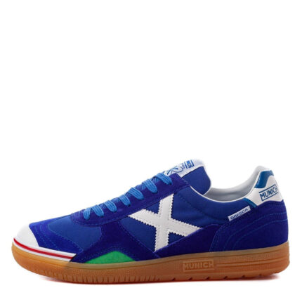 Munich Gresca Indoor Football Boots – Blue/White – view 2