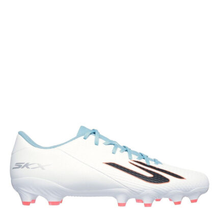 Skechers Skx.2 Firm Ground Football Boots – White/Blue – view 2