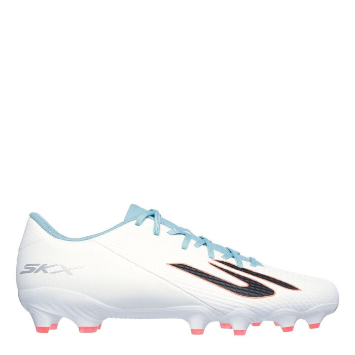 Skechers Skx.2 Firm Ground Football Boots – White/Blue – view 2