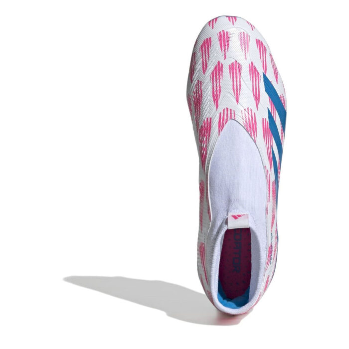 adidas Predator 24 Firm Ground Football Boots – White/Pink – view 5