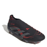 adidas Predator Firm Ground Football Boots – Black/Grey – view 3