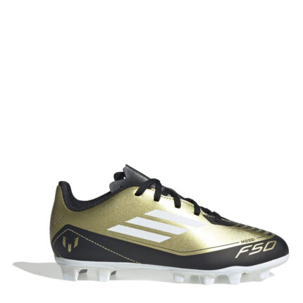 adidas F50 Junior Firm Ground Football Boots – Gold/Black