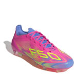 adidas F50 Firm Ground Football Boots – Pink/Lemon/Blue – view 3
