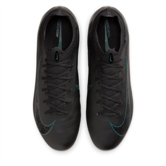 Nike Zoom Mercurial Vapor 16 Firm Ground Football Boots – Black/Green – view 6