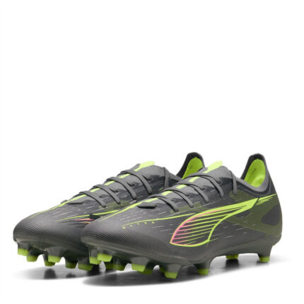 Puma Ultra 5 Firm Ground Football Boots – Silver/Yellow