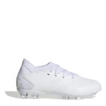 adidas Predator Edge.3 Junior Firm Ground Football Boots – White/White – view 7