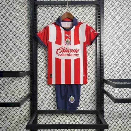 Chivas 2023/24 Home Kids Kit