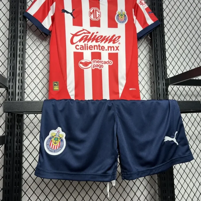 Chivas 2024/25 Home Kids Kit