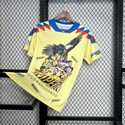 Club America 2024/25 15 Champions Yellow Commemorative Edition Jersey