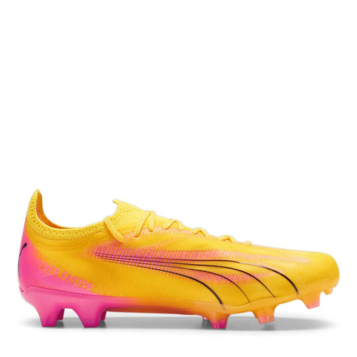 Puma Womens Ultra Ultimates.1 Firm Ground Football Boots – Orange/Black – view 4