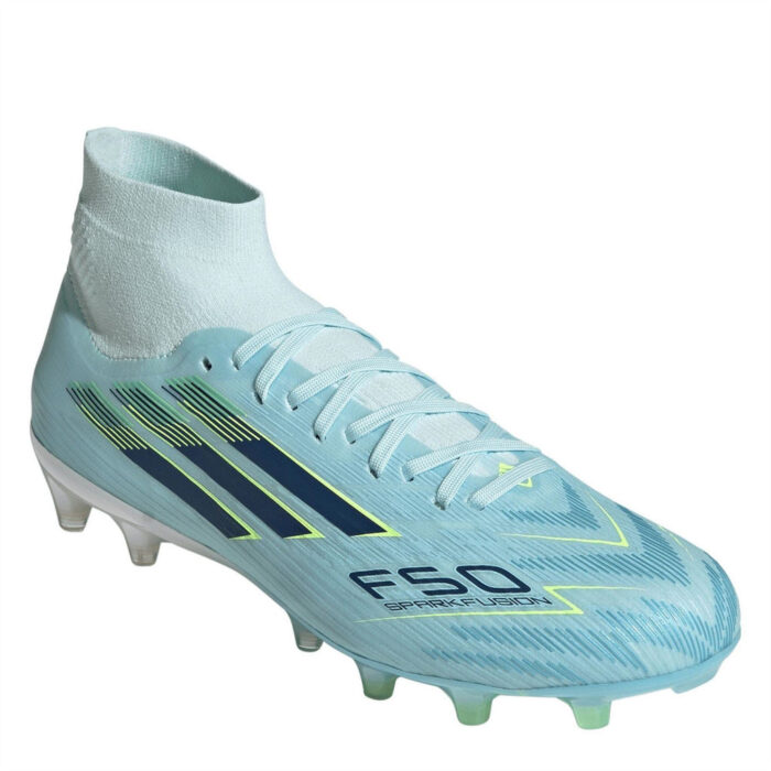 adidas Womens F50 Sparkfusion Firm Ground Football Boots – Blue/Yellow – view 3