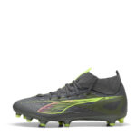 Puma Mens Ultra Firm Ground Football Boots – Silver/Yellow – view 2