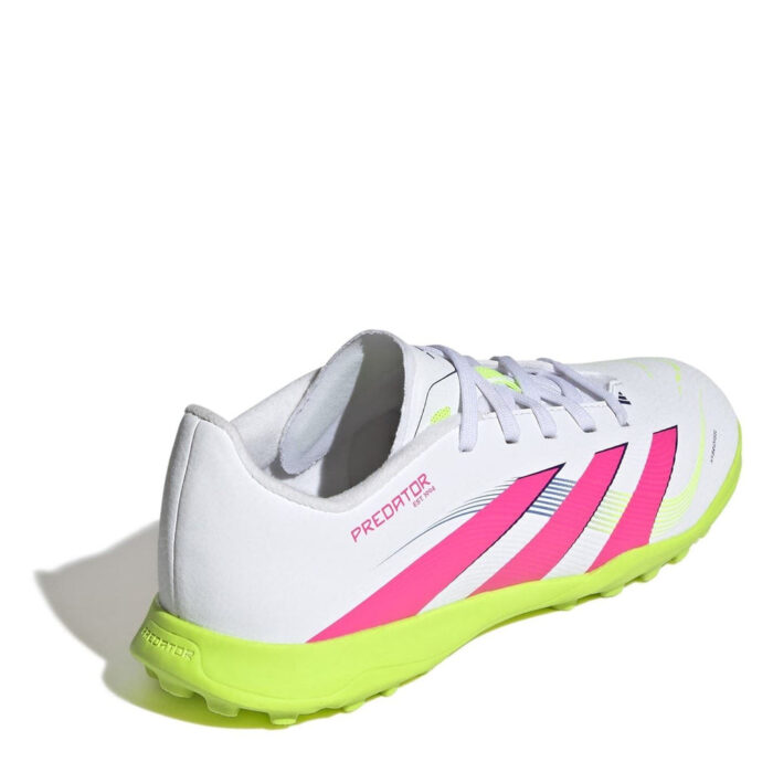 adidas Predator Junior Turf Football Boots – White/Pink – view 4