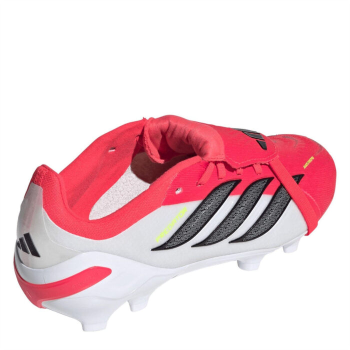 adidas Predator Junior Firm Ground Football Boots – Red/Blk/White – view 4
