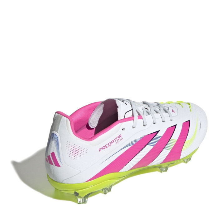 adidas Predator Junior Firm Ground Football Boots – White/Pink – view 4