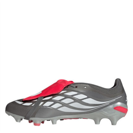 adidas Predator Fold Over Tongue Turf Football Boots – Grey/Red – view 2