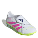 adidas Predator Junior Firm Ground Football Boots – White/Pink – view 3