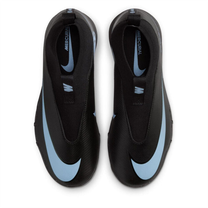 Nike Zoom Mercurial Superfly 10 Junior Turf Football Boots – Black/Blue – view 6