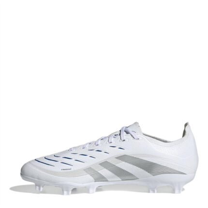 adidas Predator Firm Ground Football Boots – White/Silver – view 2